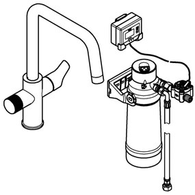 GROHE 30594000 - BLUE PURE Start mosogató csaptelep Ultrasafe szűrőfunkcióval, króm