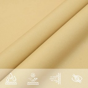 homokszínű 100% oxford szövet napvitorla 4,5x3 m