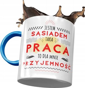 Kék Bögre A Szomszédnak Nekem Öröm Nyomtatott Fotóval