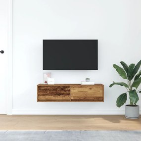 TV Szekrény Régi Fa 100x31x25,5 cm Műanyag Fa