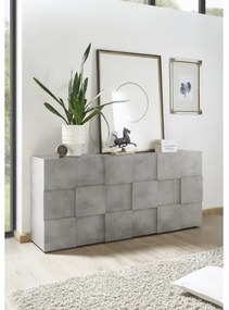 SERIAN betonszürke komód