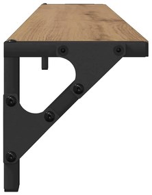 vidaXL Falpolcok 2 pcs Artisan tölgy 80 x 15 x 15,5 cm Faanyag