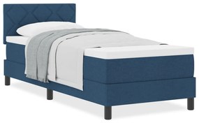 Boxspring Ágy Matrac nélkül Kék 80x200 cm Szövet