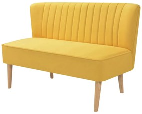 sárga szövetkanapé 117 x 55,5 x 77 cm