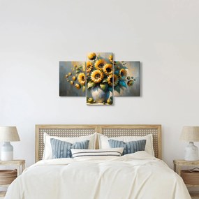 Kép – Napraforgós váza (90x60 cm)