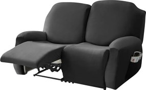 Relax Fotel Huzat (bársonyos, 2 üléses, fekete)