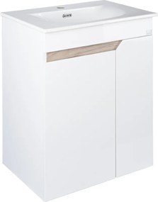 TMP VISION LONG 60 fali függesztett fürdőszobai bútor - SKY E-8099-60 mosdóval- 61 x 46 x 74 cm