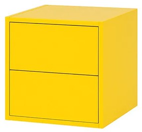 Boxie 2 fiókos fali szekrény 40x40x37 cm sárga