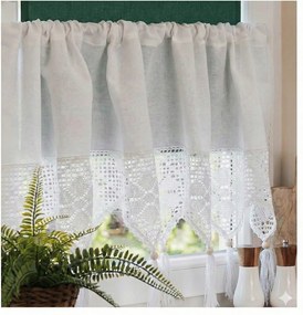 Vitrázs Függönyök rövid függöny a konyhaalagútban vastag áttört 250x40