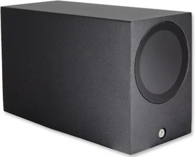 MasterLED Lida 150x92 fekete szögletes oldalfali lámpa GU10-es foglalattal