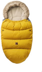 LUX 4 az 1-ben gyerek téli kabát bundával, 110 x 50 cm - mustár