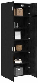 Tárolószekrény Musta tammi 80 x 41 x 225 cm Faanyag