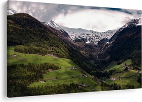 Kép - Völgy a hegyek alatt (90x60 cm)