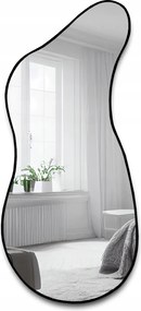 Angelit II szabálytalan tükör fekete Mdf keretben 57X130