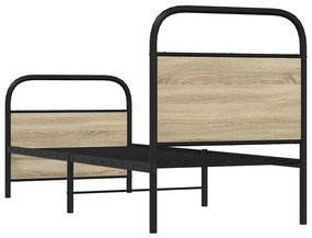 vidaXL ágykeret matrac nélkül 80x200 cm sonoma tölgyfa műfa