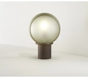 SIRU - Asztali lámpa FLORET 1xE14/40W/230V barna/szürke Velencei üveg