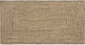 vidaXL Területszőnyegek Természetes és fekete 100 x 200 cm Juta
