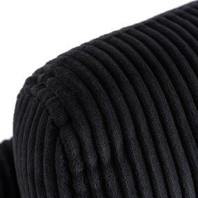 TV és Relaxfotel Fekete Kordbársony Szövettel. TORRES
