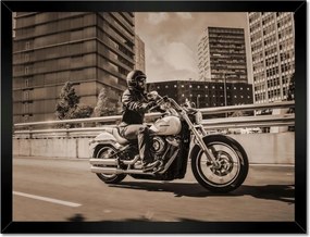Poszterek keretben 40x30 Harley Davidson Motorkerékpár