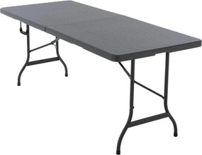 GARTHEN Összecsukható kerti asztal 180 x 75 cm antracit