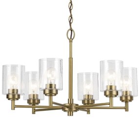 Kichler KL-WINSLOW6-NBR - Csillár láncon WINSLOW 6xE27/60W/230V réz