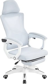 Irodai szék, világosszürke/fehér, teherbírás 150 kg, MALVIN