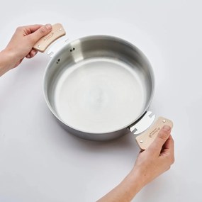 De Buyer 3660.02 LOQY levehető fogantyúpár, fa