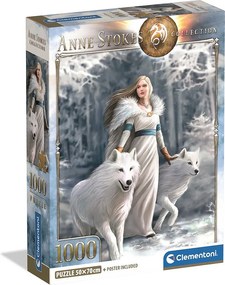 Anne Stokes Winter Guardians 1000 db-os Compact puzzle Clementoni
