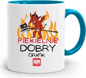 Kék Bögre Grafika Pokolian Jó Grafika nyomtatott fényképpel