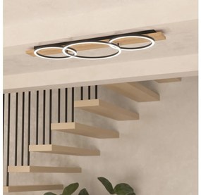 Eglo 901717 - LED Mennyezeti lámpa BOYAL 3xLED/12W/230V 3000K bézs/fekete