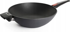 Tapadásmentes wok serpenyő levehető fogantyúval, 34 cm