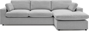 Világosszürke sarokkanapé Belair – Bobochic Paris