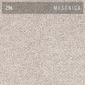 Krémszínű kárpitozott franciaágy ágyráccsal 180x200 cm Fioro – MESONICA