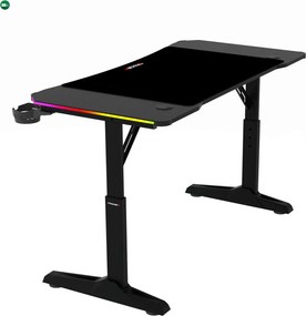 NERO állítható gamer asztal 160 × 60 cm