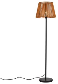 Kültéri állólámpa fekete, narancssárga kötélárnyékolóval IP44 - Virginia Jayla