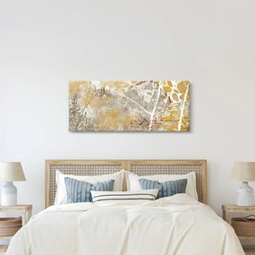 Kép - Vintage fal virágokkal (120x50 cm)