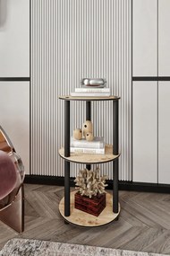 Bookcase könyvespolc, tölgy, 34 cm – 3-Tier