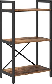 vidaXL Könyvespolc Öreg fa 56 x 34 x 96 cm Faanyag