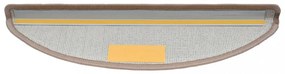 10 db világosbarna lépcsőszőnyeg 56x17x3 cm