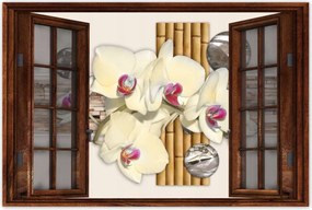 Poszterek 90x60 Virágmintás bambusz