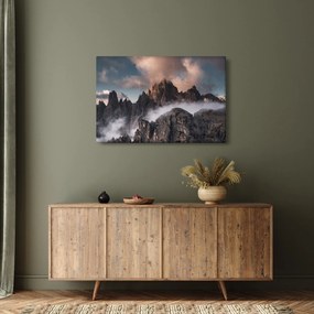 Kép - A ködben rejtett olasz dolomitok (90x60 cm)