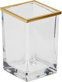 Aranyszínű üveg fogkefetartó pohár Soanet – Kave Home