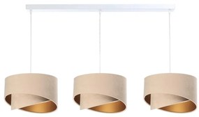 Csillár zsinóron GALAXY 3xE27/60W/230V bézs/arany