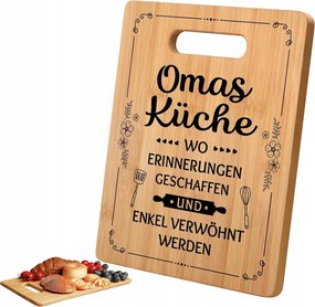 Fából készült bambusz konyhai vágódeszka a nagymama születésnapi ajándékához