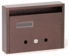 Lépcsőházi Postaláda (Ibiza) 310mm X 230mm X 60mm Felfele Nyíló Névjegy Bronz