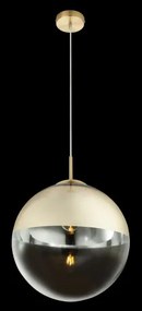 Globo 15858 Függeszték, metál arany, üveg átlátszó,arany, ø: 350, Foglalat típusa:1xE27 60W 230V