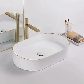 Pultos mosdó Rea Nadia White Gold Edge