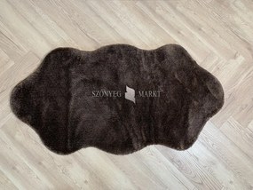 Vajpuha ovális shaggy sebano Barna (Brown) 80x150