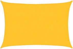 vidaXL sárga HDPE napvitorla 160 g/m² 2,5 x 4 m