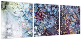 Kép - Absztrakció (órával) (90x30 cm)